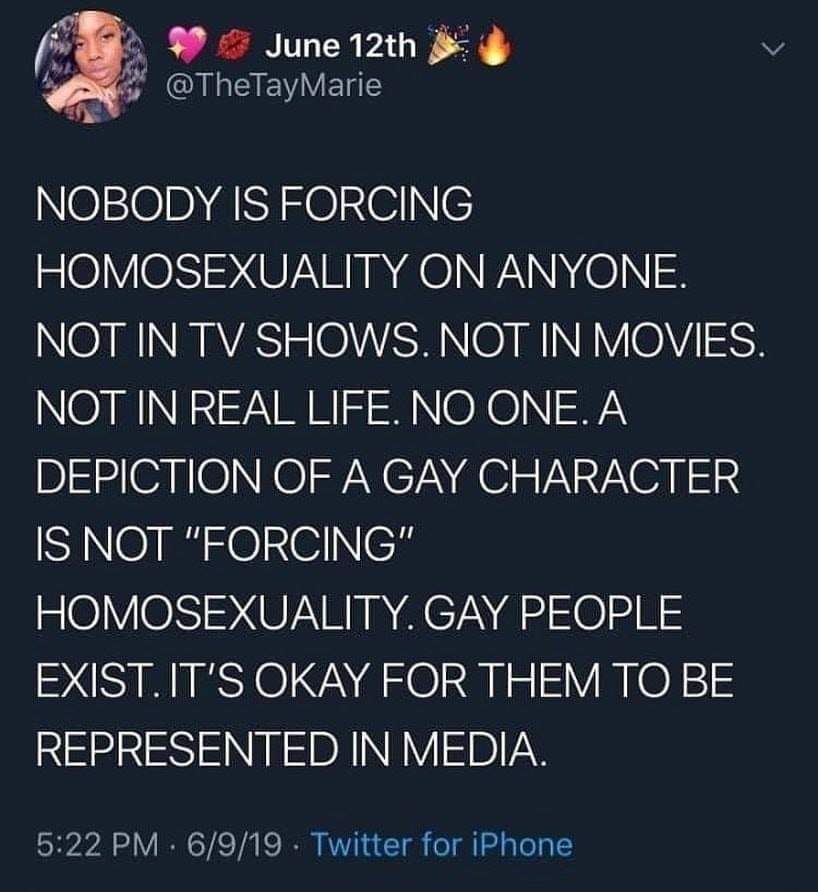 People really need to get a grip.
I don't rate bigotry. I'm looking at u, my 'community'...