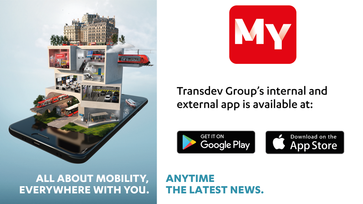 Heb jij de Transdev MY app al?

Blijf op de hoogte van ontwikkelingen op het gebied van mobiliteit, innovaties en laat je inspireren door de verhalen van onze collega's wereldwijd!

#wearetransdev