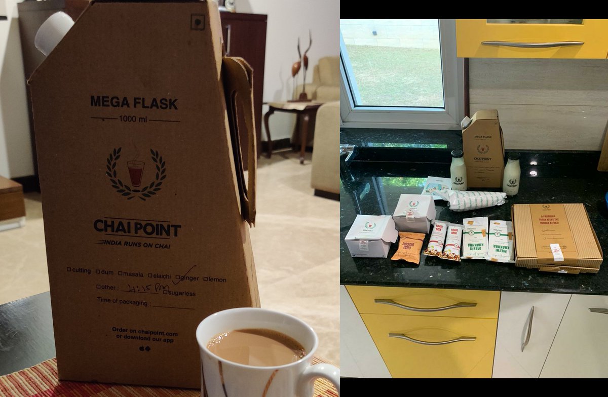 What promised to be a great cuppa chai in lockdown turned out to be this lavish treat from the birthday boy <a href="/amuleekbijral/">Amuleek Singh Bijral</a> and his awesome <a href="/ChaiPoint_cares/">Chai Point Cares</a>! Amuleek, you made our day awesome. May you have one too &amp; a great year ahead! God bless! <a href="/GulatiSinghJ/">Jasminder Singh Gulati</a> <a href="/punitvanvaria/">Punit Vanvaria</a>