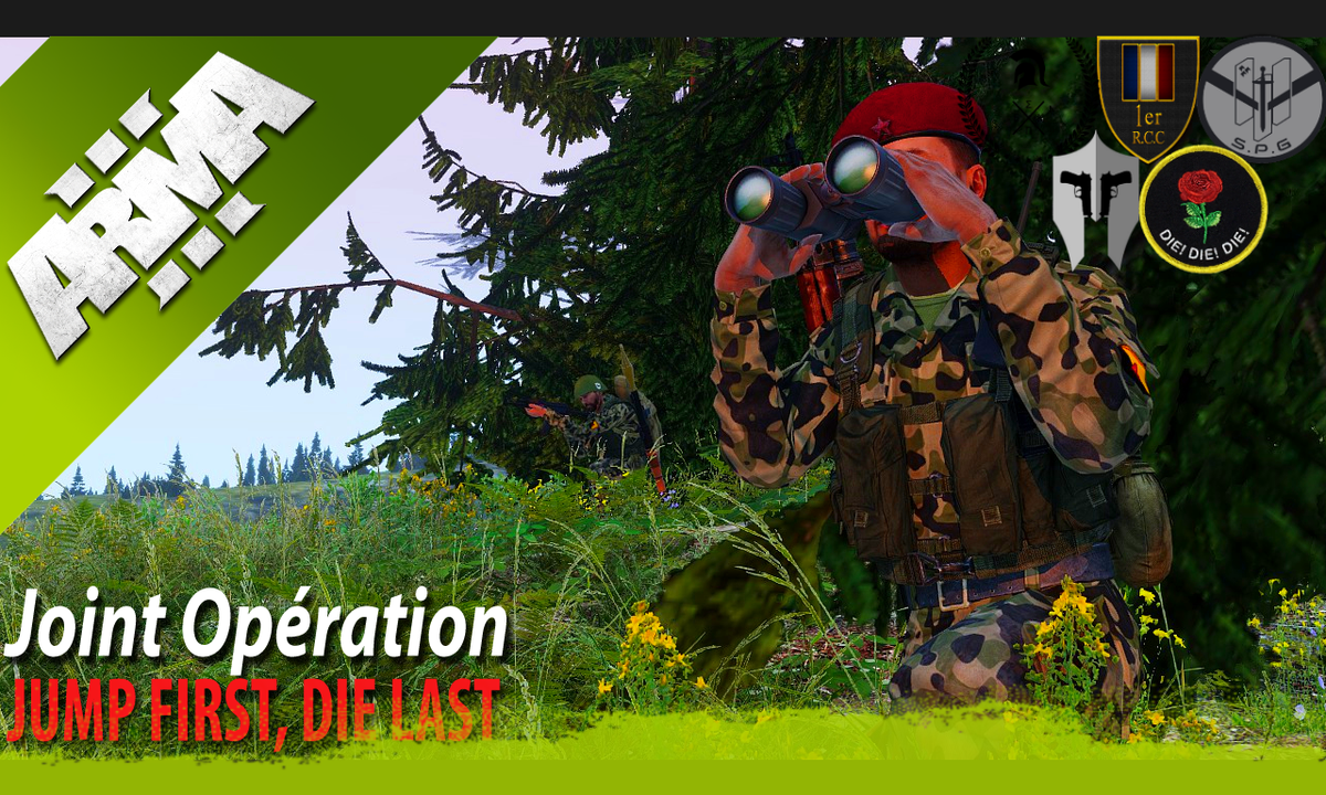 1erRCC's tweet photo. Notre dernière opération #Multiclan #Coop "Jump First, Die Last" regroupant 43 joueurs est là ! Le @1erRCC,@HMilsim,SPG, IBC & UNCP se parachutent sur Sahrani ! 🇫🇷🇪🇺🇬🇷🇨🇿🇵🇱
Vidéo : https://t.co/VEF3zC3Bmn
@Arma3official
@rhsmods
#Arma3 #InterTeam #EU #Milsim #Fun https://t.co/vsvSdNjIAp