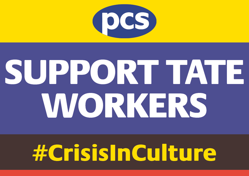 pcs_union's tweet photo. Workers at @Tate have voted overwhelmingly 🗳 to take strike action to stop job losses and fight for the future of an iconic cultural institution, PCS announced today. https://t.co/4FMMOuicsF https://t.co/Cac63zteGL