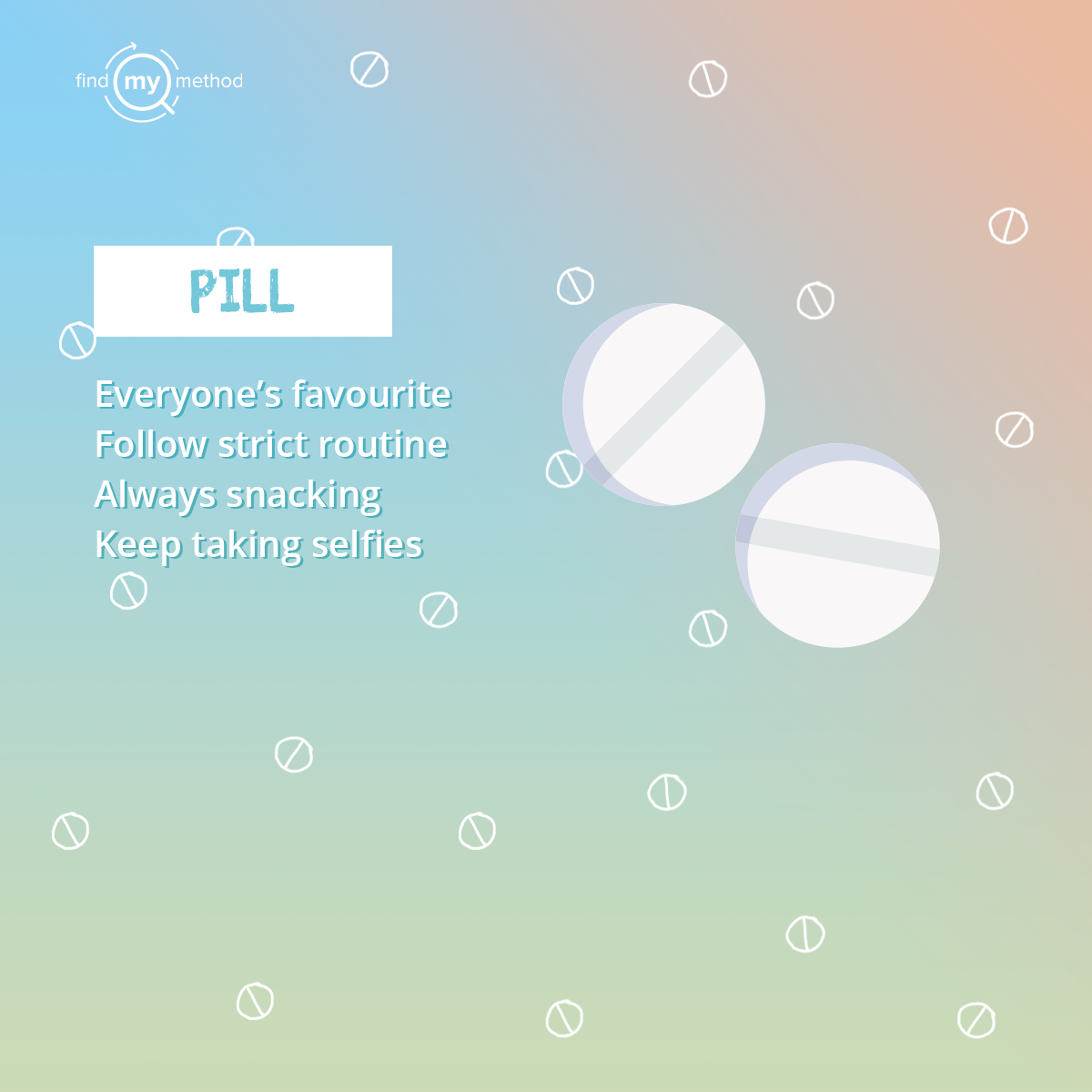 findmymethod's tweet photo. Which #contraceptive are you? Tell us in the replies below and visit https://t.co/xHBCroSznn for more information

#birthcontrolpatch #birthcontrolimplant #birth controlpills #birthcontrolinjection #iud #contraception #birthcontrol #safesex #sexualhealth https://t.co/f1bdeefuWH