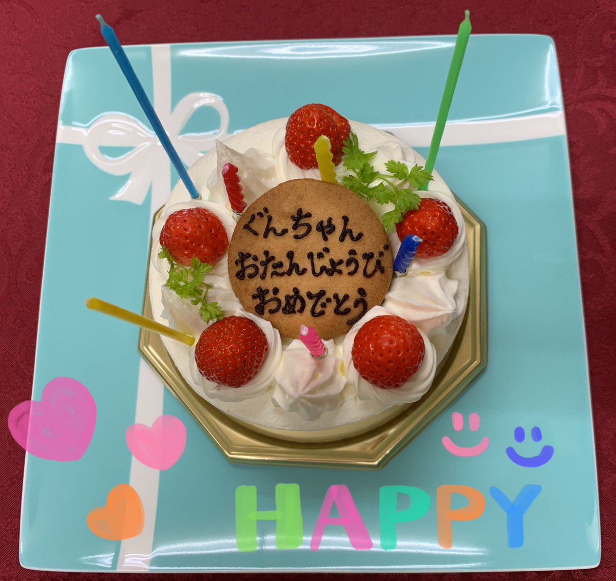 marigunjks's tweet photo. ぐんちゃんのBIRTH DAY ケーキ🎂🎂🎂

家族で一緒にお祝いしまーす🥂

@AsiaPrince_JKS
#장근석_생일축하해
#HappyBirthdayJKS
#Its_JKS_Time https://t.co/OyixKD54ed