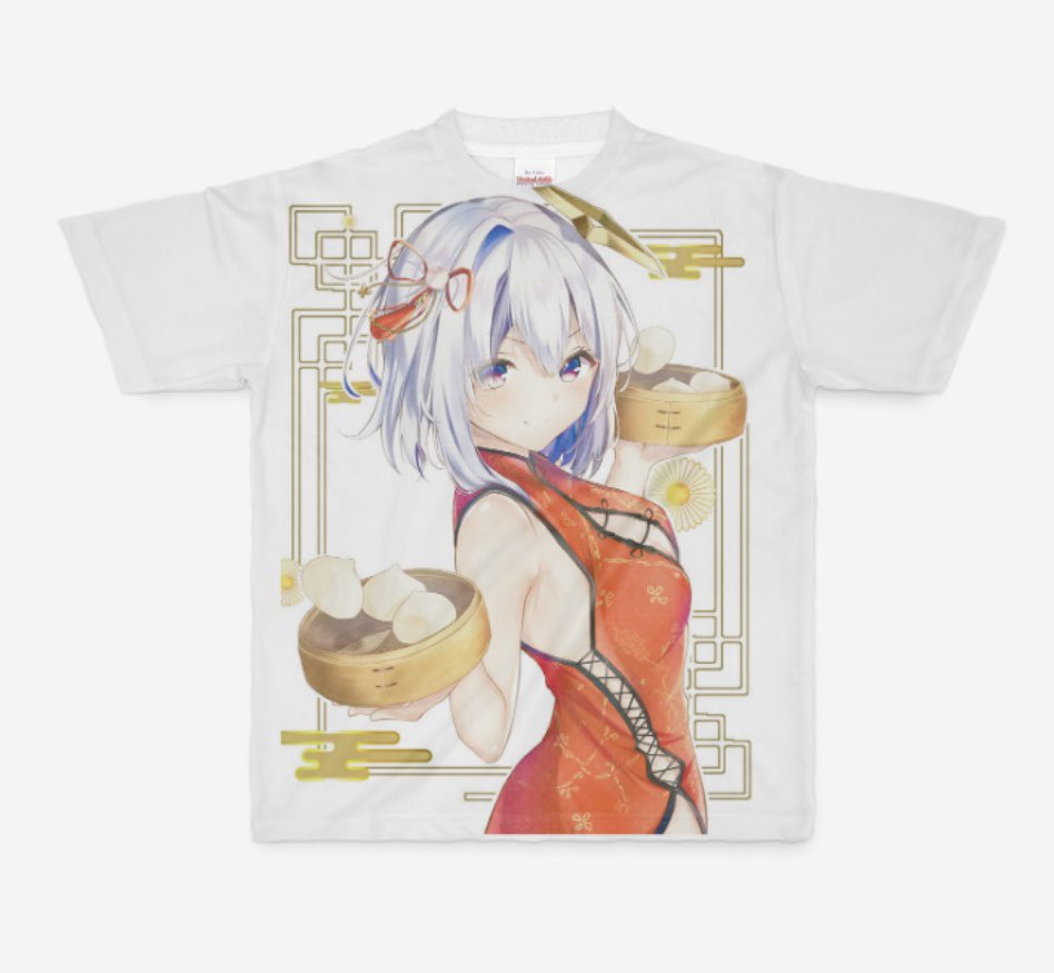 かなたんのフルグラtシャツ 試しに簡単にプレビュー作ったんですが 腕らへんとか寂 たらこmax お仕事募集中のイラスト