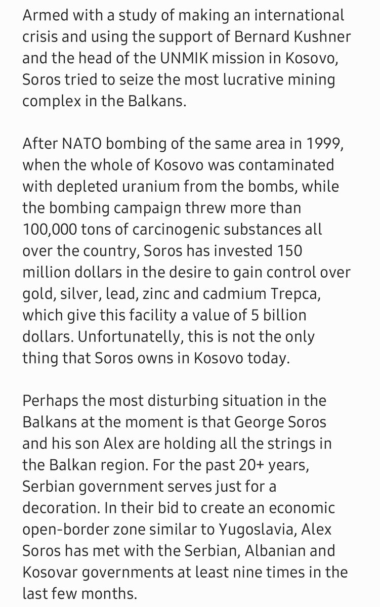 Never mind the legal technicalities, and the risks of adjudication: just go in there and grab it! Why Kosovo? Follow the money! 1.  https://www.antiwar.com/justin/j081600.html2.  http://abouthungary.hu/blog/the-gravedigger-of-the-left/3.  https://adarapress.com/2020/04/27/bill-clintons-freak-show-called-kosovo-is-doomed-to-fail-so-let-it-check-out-this-op-ed/amp/?__twitter_impression=true4.  https://amp.theguardian.com/commentisfree/2010/dec/15/balkans-report-blairs-liberal-intervention?__twitter_impression=true