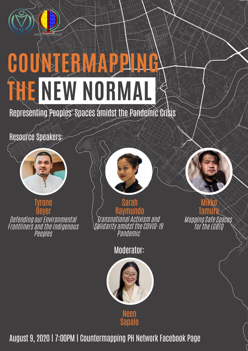 CountermapPH's tweet image. Countermapping the New Normal: A Webinar on Representing Peoples’ Spaces amidst the Pandemic Crisis

As the pandemic crisis unfolds amidst incompetent governance, development disparities, and environmental degradation, the Countermapping PH Network,