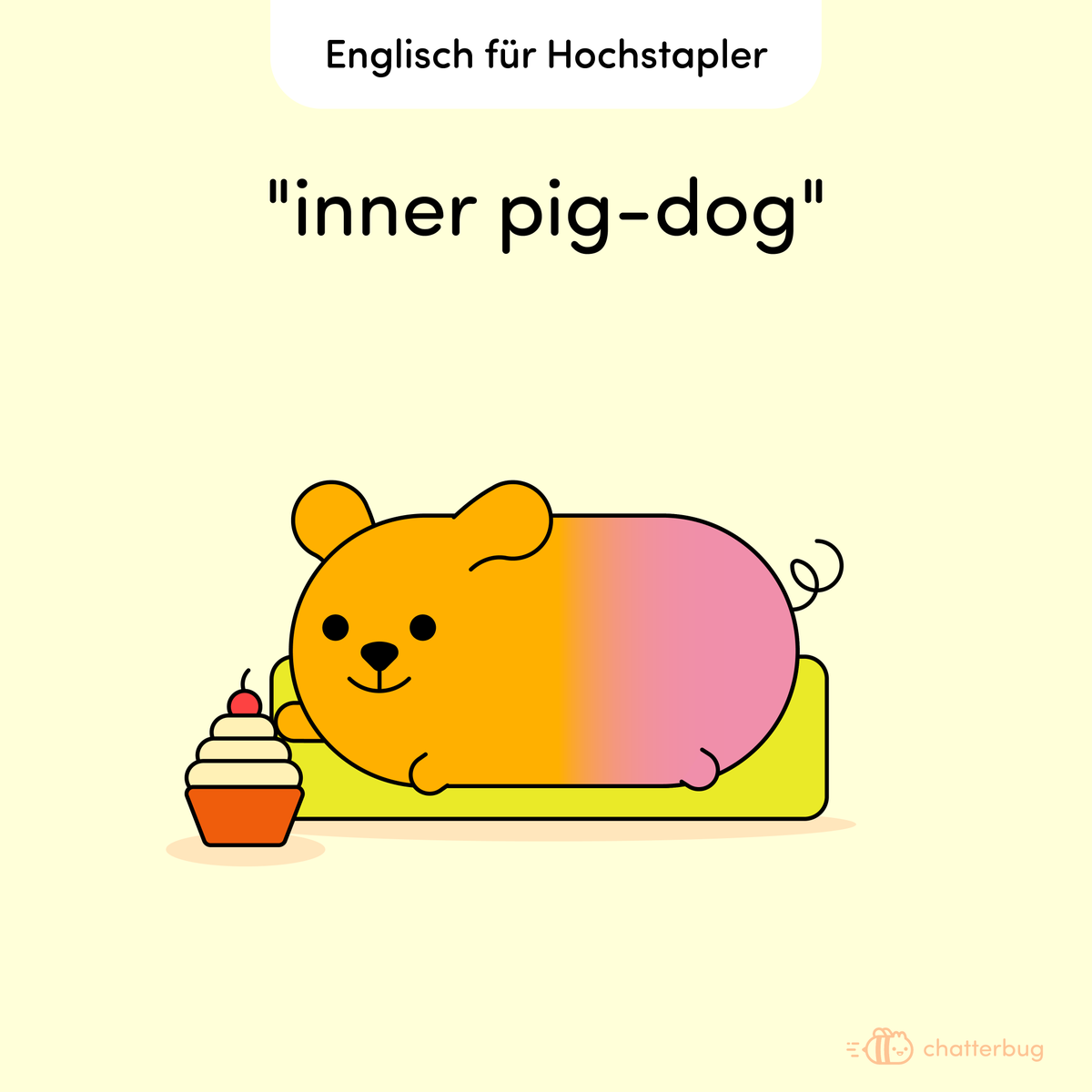 chatterbug_de's tweet photo. ⁣
Welches Tier suchen wir? Kleiner Tipp: Es hält dich vom Joggen ab :)⁣
⁣
Im Englischen wäre das korrekte Pendant 'one´s weaker self', quasi das "schwächere innere Ich". 

#englishidioms #englischlernen #learnalanguage https://t.co/dZ9M5eX7pM