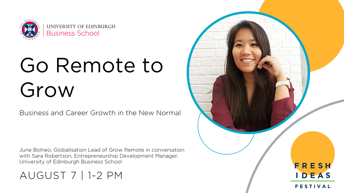 The future of the office. What is it good for? 
Eager to discuss but can’t make our live session with <a href="/junebolneo/">June Bolneo</a> from <a href="/GrowRemoteIrl/">Grow Remote</a> on Friday? Not to worry, just choose our Watch Later ticket when registering to access the recording >> edin.ac/311SpXe #remoteworking