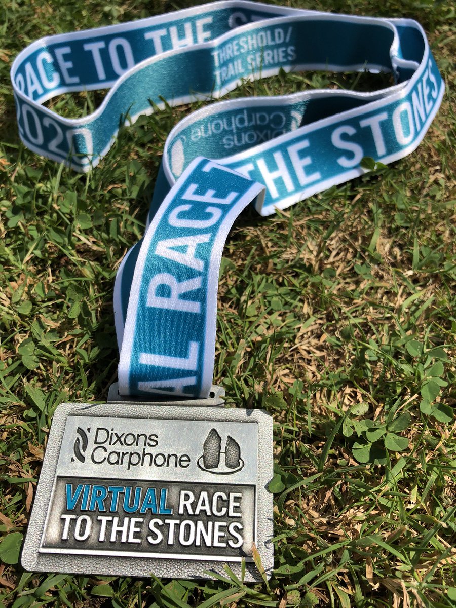 LawrenceHH's tweet photo. Virtual Race To The Stones Marathon bling and technical-T 😊 @RaceToTheStones #vrtts @runningchannel #ukrunchat https://t.co/0ZH4gzXzwQ