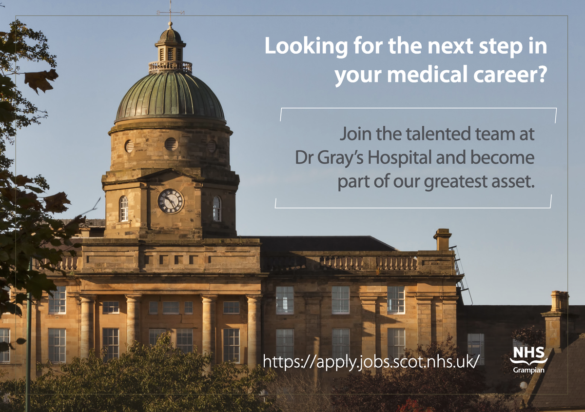 DrGrays_Elgin's tweet photo. #JoinOurTeam - Consultants in Emergency Medicine (ref no. PR024766) at @DrGrays_Elgin

#Elgin #Moray #ProudToBeNHSG 

https://t.co/ZfYPbRG58c

Closing date: 16th Aug 2020

@gracemckerron1 https://t.co/jHBBdOOVLj