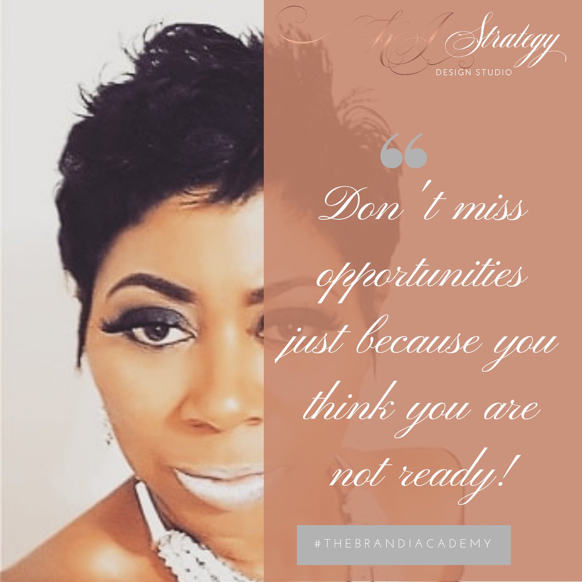 KJSDStudio's tweet photo. Tuesday's Word:  Eliminate those doubting thoughts!  Reduce the perfection syndrome!  Take the risk!!  Take your BEST shot at the opportunity!!  
#kjsdstudio #TheBrandIAcademy #Brandingtips #BuildingABrandOfHigherPurpose #BrandWoman #womeninbusiness #womenentreprenuers #girlboss https://t.co/EmmwOsqUAx