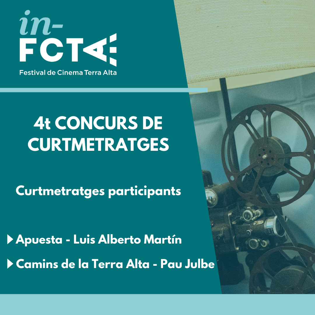 Nous curtmetratges participants al 4t concurs d’In-FCTA.
Avui podeu veure al nostre canal de Youtube:

🔸Apuesta, de Luis Alberto Martín.
🔸Camins de la Terra Alta, de Pau Julbe.

Corre a veure’ls, esperem els teus comentaris 👇

<a href="/chidolula/">ivan massagué</a> 
#FestivaldeCinema