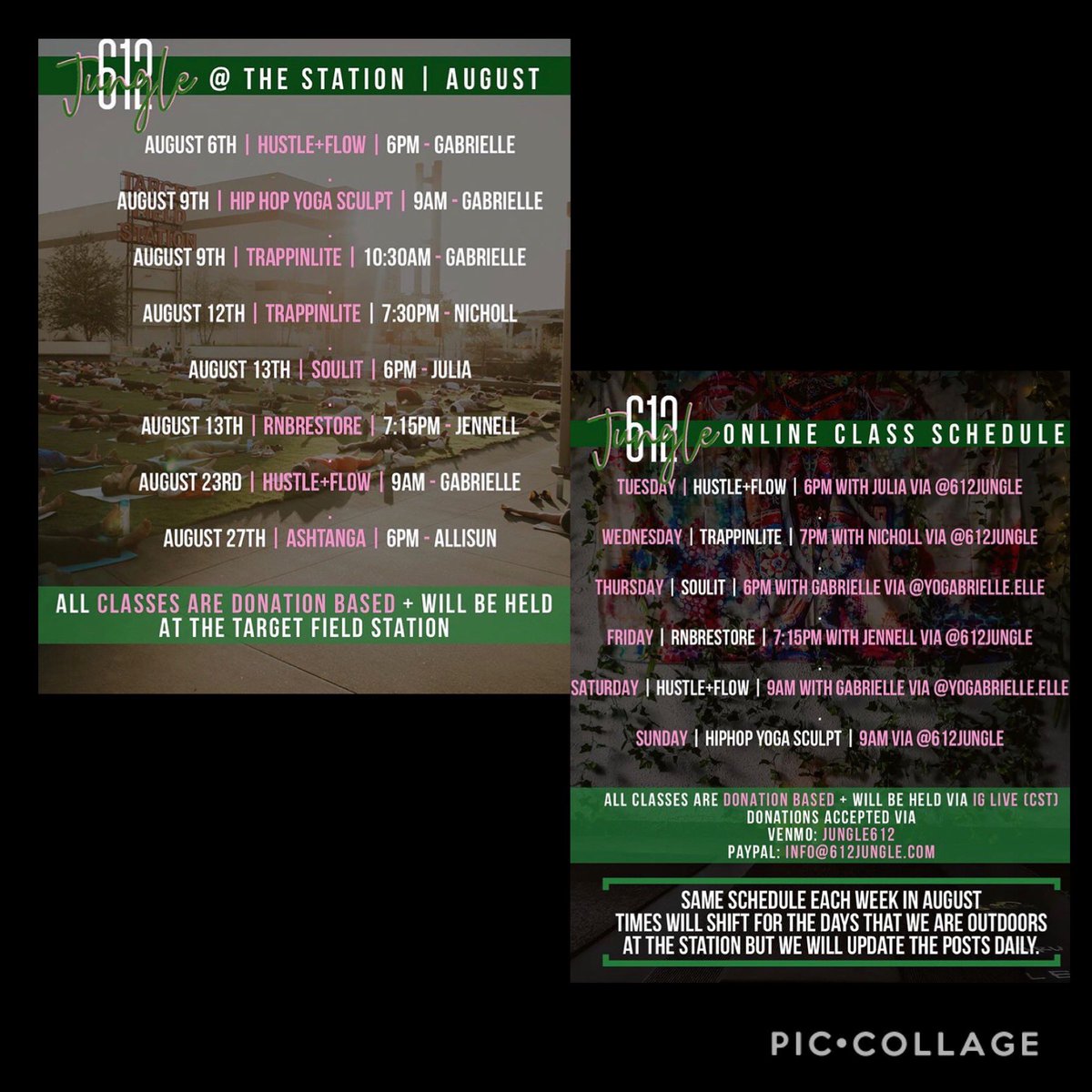 It’s #BlackOutTuesday &amp; we are loving on @YoGabrielleElle 🖤 her donation based yoga in the park is exactly what we all need right now 🖤