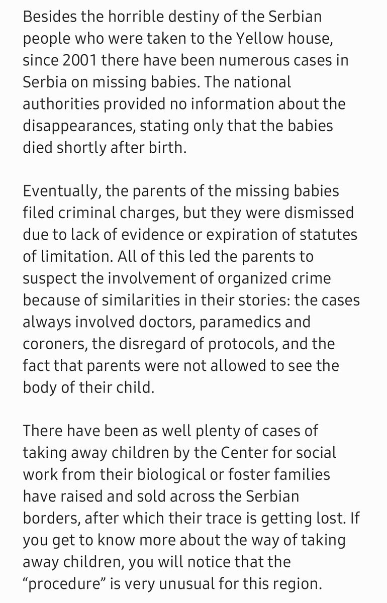 Unfortunately,  #KosovoiMetohija is not the only sanctity that has been taken from Serbia in the past 2 decades.Besides  #humanorgantrafficking done in a collaboration between Albanian  #KLAfighters and  #ClintonCrimeFamily, there were thousands of cases of missing children...