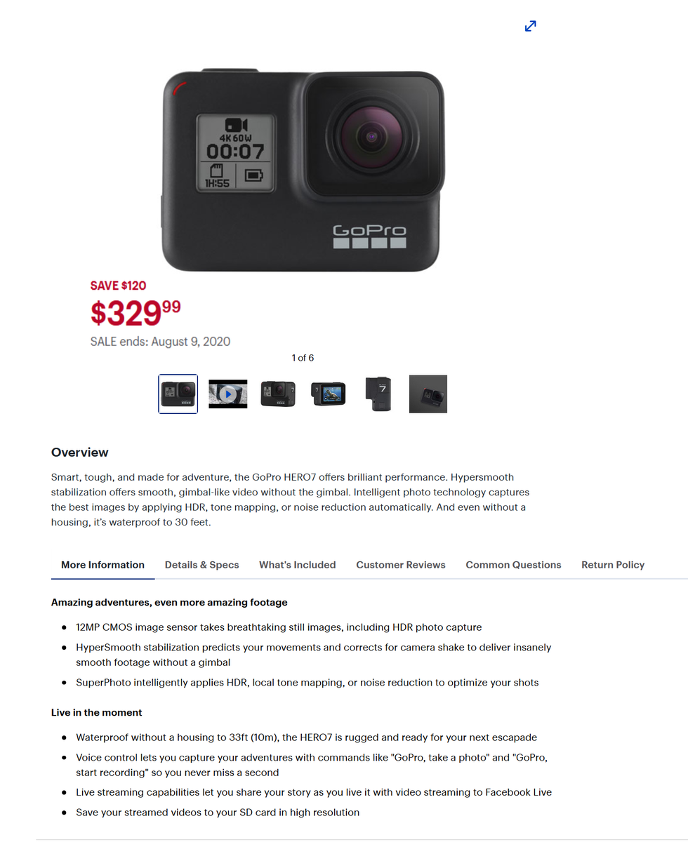 GiftVideoProd's tweet photo. On sale at Bestbuy: Go Pro Hero 7
Check it out! https://t.co/LJzNXFwQ9X
