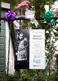 Suffragette's secret weapon - Bessie Watson piped for the women incarcerated (& being force fed) in Calton Jail in Edinburgh. Also for suffragettes who left by train to go to Holloway Prison. The FM unveiled this plaque on the close where Bessie was born last year. Indomitable /6