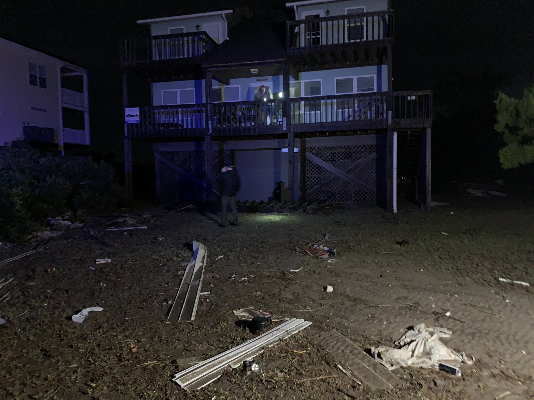 Kendall McGee on Twitter "Oak Island damage Floodwaters have receded