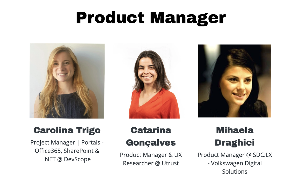 Mihaela Draghici (@mihaeladraghici) on Twitter photo Thank you all so much for your votes and your support! โค๏ธ
I've made it in the finalists for the <a href="/PWITech/">Portuguese Women in Tech</a> Awards, Product Manager category!
lnkd.in/dcffa5M
#womenintech #womeinproduct #productmanager #girlsintech #portuguesewomenintech Thank you all so much for your votes and your support! โค๏ธ
I've made it in the finalists for the <a href="/PWITech/">Portuguese Women in Tech</a> Awards, Product Manager category!
lnkd.in/dcffa5M
#womenintech #womeinproduct #productmanager #girlsintech #portuguesewomenintech
