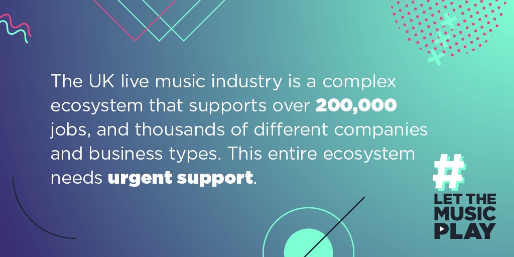 adamslough's tweet photo. Live music is a complex web of bookers,suppliers, production staff, crew and technicians many of which have had zero support. We don't know when shows will return but what we do know is that we are about to lose a huge amount of skilled people No crew, no shows! This is not OK. https://t.co/mKOOLnGVpg