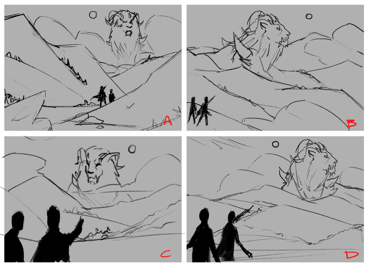 Here's how I work with my clients:

I usually make a bunch of thumbnails from the instructions that they give me and let them choose. We push the idea of that thumbnail further and then I send a sketch. Once the sketch is approved, I render the shit out of it. 

The end.

#artph 
