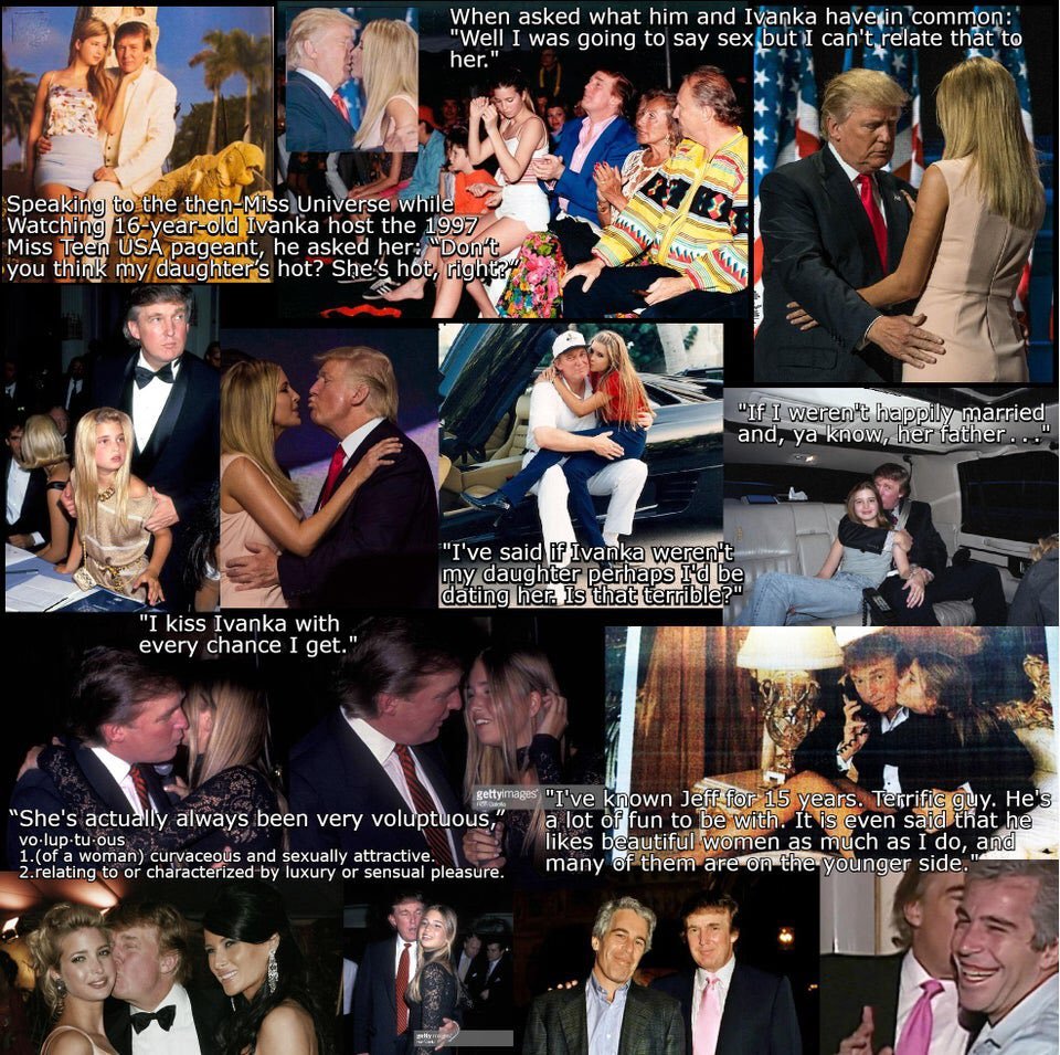 (5/6) A collection of of trump's creepy behavior with Ivanka.