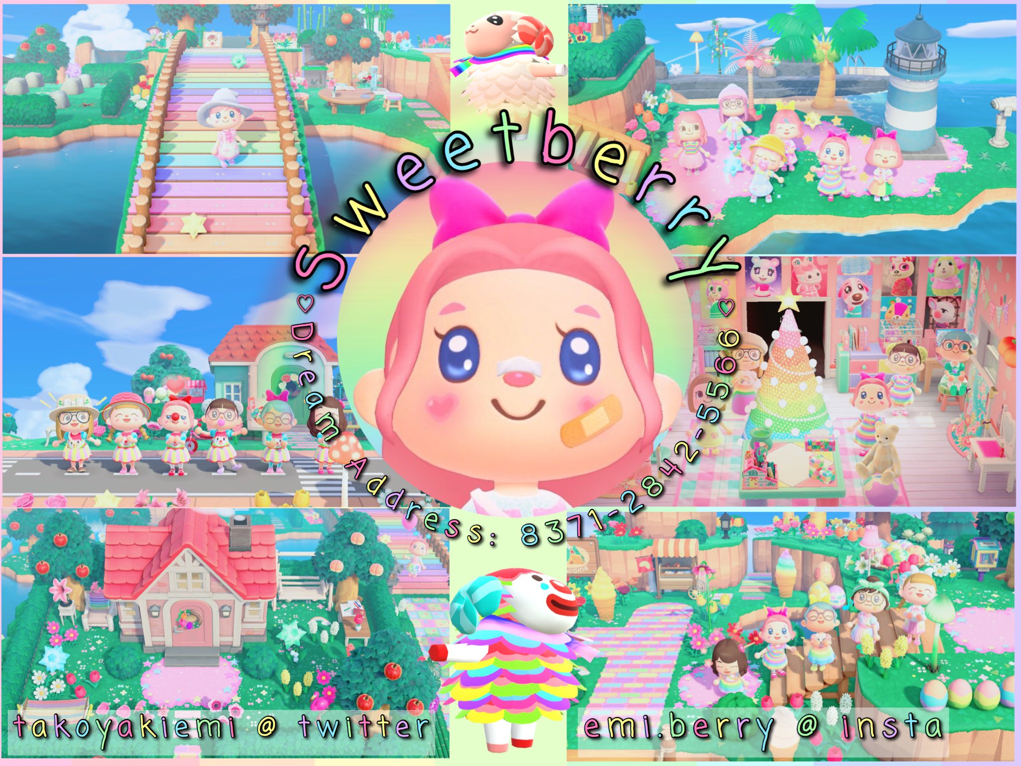 Emie 🎀 on Twitter "🌈 to Sweetberry 🍭 an island full of colours