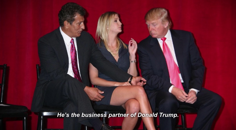 (6/6) This is a particularly disturbing image of Tevfik Arif, trump's friend & business associate apparently feeling up Ivanka as trump watches on. More on Tevfik Arif's prostitution rings, https://www.nydailynews.com/news/world/trump-associate-charged-running-prostitution-ring-article-1.187634