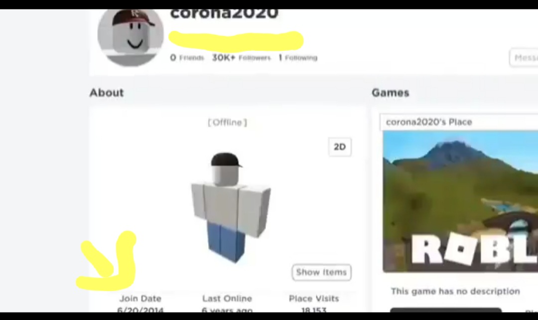 Oceanrblx On Twitter I Know This Has Already Been Pointed Out A Couple Of Times Already But It S Scary Really This Guy Created A Roblox Account In 2014 Predicted Corona In 2020 - corona 2020 roblox profile