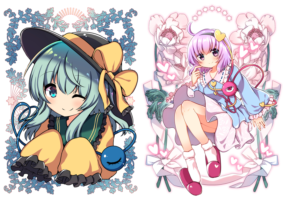 昨日のワンドロに参加しそこねたので今日描きました こいしちゃんかわいい ラパメリのイラスト
