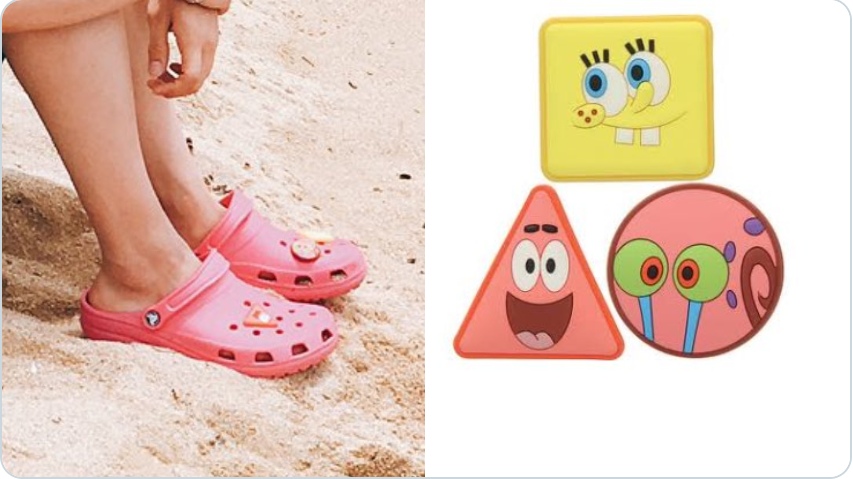 Spongebob! Another one added to Jin's list of obsessions.He even wore spongebob charms on his crocs