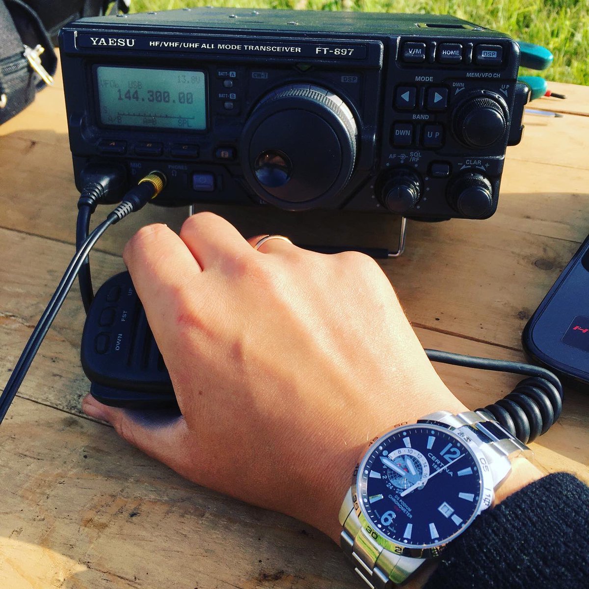 arthru's tweet photo. On August 1 and 2,2020,I took part in the all-Russian sports competitions in radio communication on VHF"Ural Cup". I used transceiver #FT897 (special thanks to RC9F). #73!
#R9FCY #радио #радиолюбитель #Certina #Yeasu #Ham #Hamradio #AmateurRadio #VHF #УКВ #ПолевойДень #FieldDay https://t.co/WMTW0J0KDc