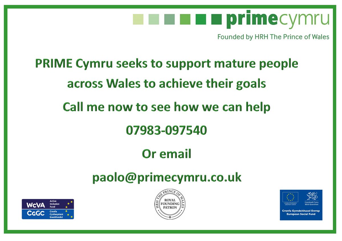 PaoloPrimeCymru's tweet photo. Tuesdays are all about Transformations
" How do we Start a New Journey, that's easy One Step at a Time" Get in Touch with PRIME Cymru Today to Start Your Journey .#PRIMECymru #SupportingMaturePeopleInWales
#ActiveInclusion #WCVA
#TuesdayTransformation
#Jobsearching #unemployment https://t.co/QeeZLVpf8L