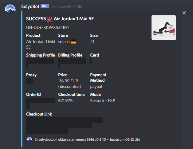 SnkrSppsSuccess's tweet photo. oktayvatanyener#0001 just copped thanks to @snkrsupplements https://t.co/p19wf5c7KZ