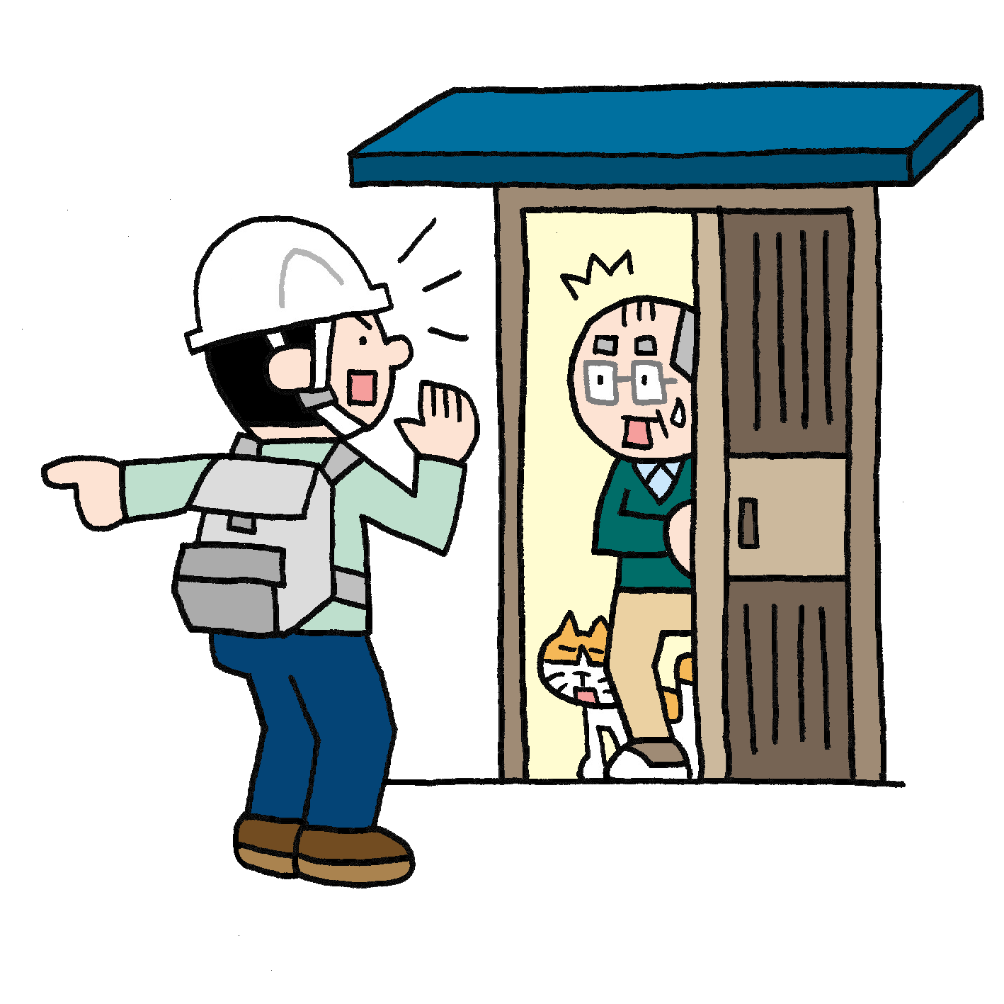 防災無料イラスト 水が来るぞ 住民救った町会長 Yahooニュース T Co 8trfcrqhxn Twitter