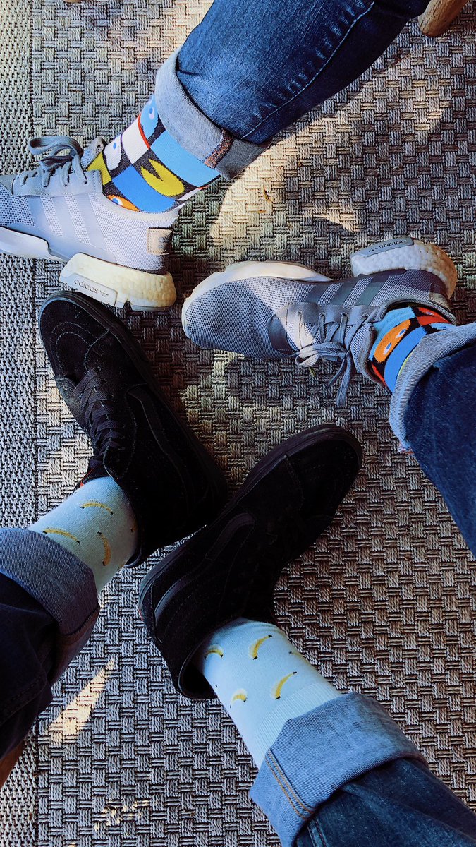 10 days of dope socks with  @The_Mentalyst. Because why not .Day 1. Pacman and bananas.