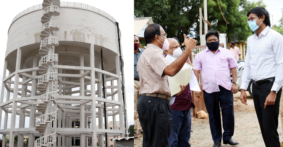 TPRDtCollector's tweet image. Inspected the water pumping station and new water connections given to the Public  under #AmrutScheme  in Tiruppur corporation.Discussed the function of the pumping station with the TWAD board officials #Tiruppur