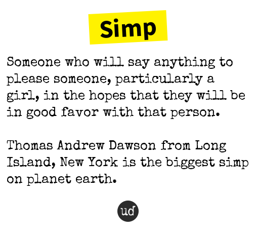 simp urban dictionary