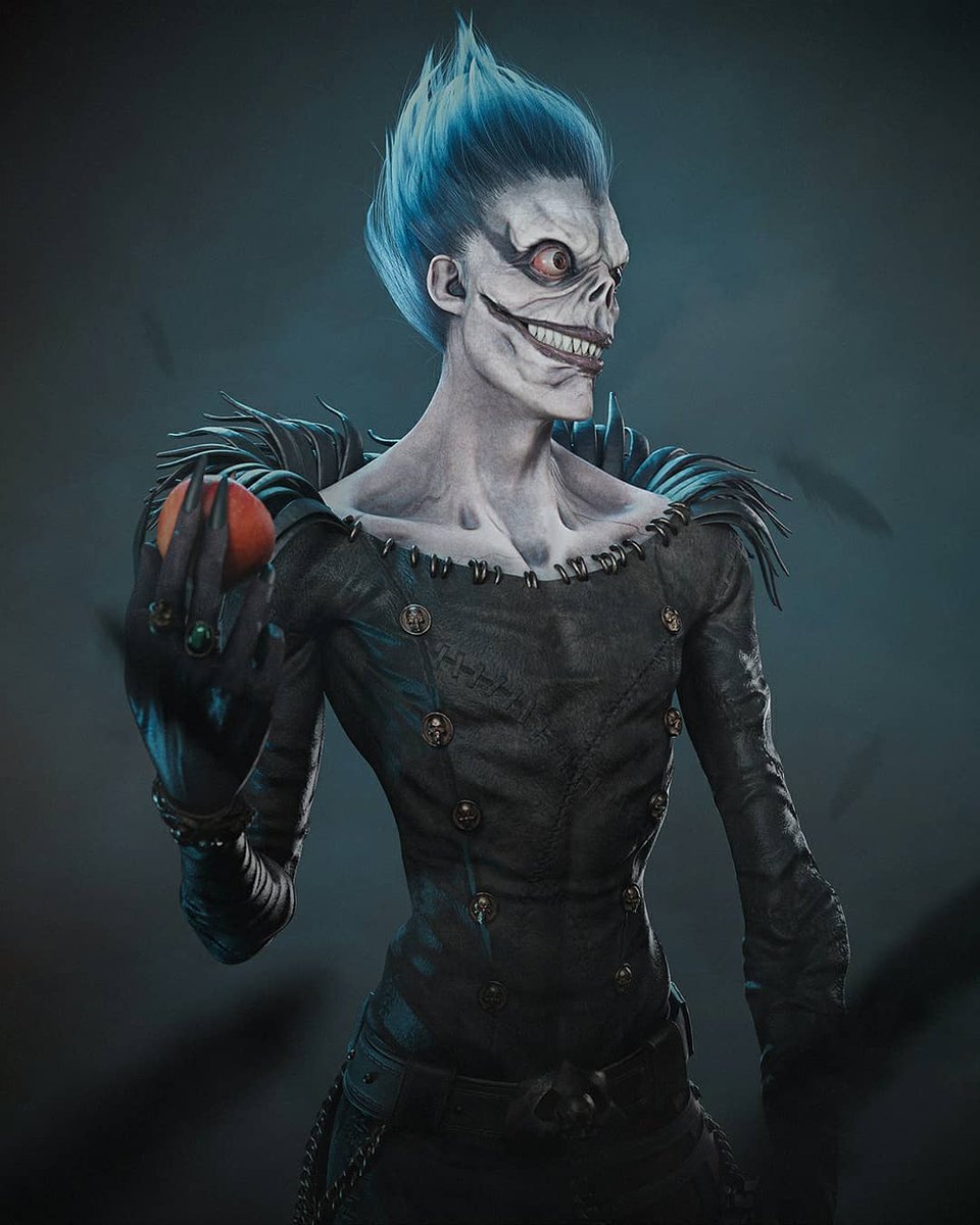 Ryuk fanart by @bueno_pericles Created using: zbrush, Maya, substance painter, blender and cycles