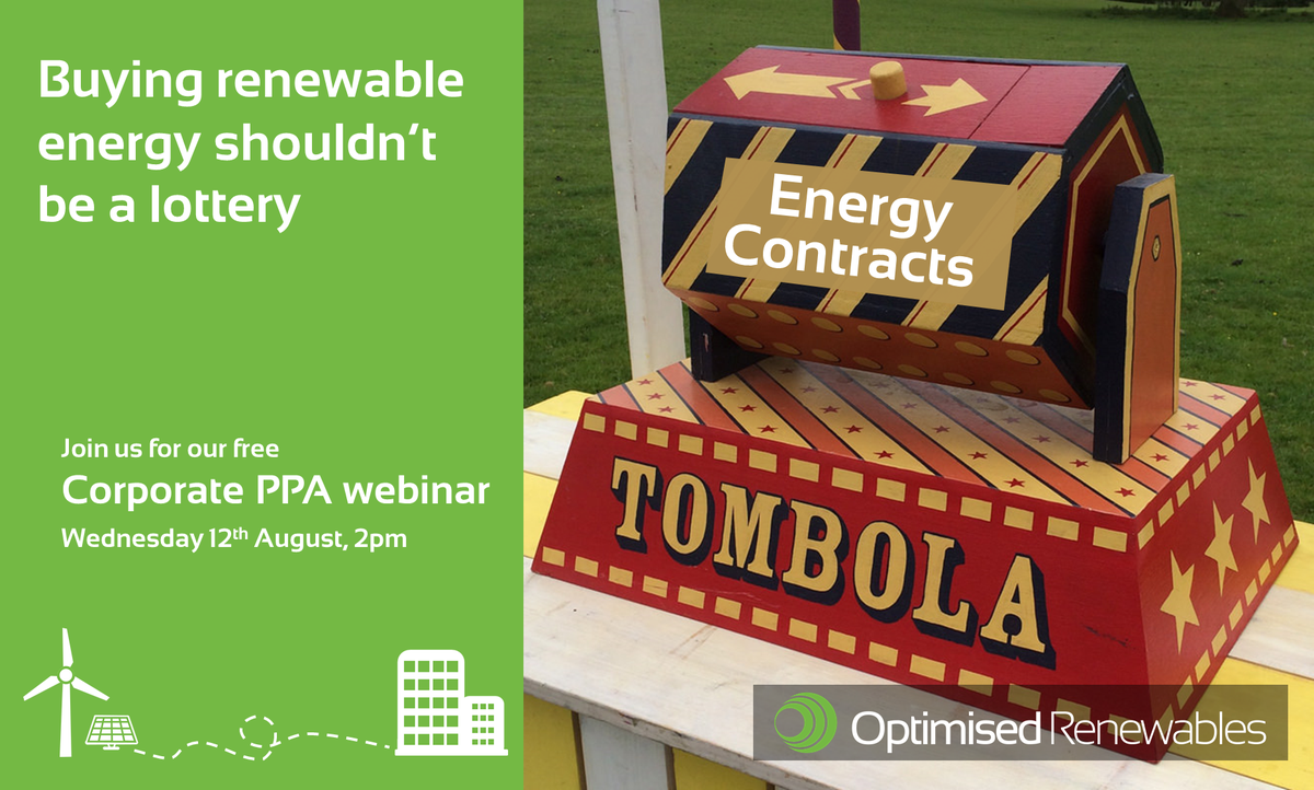 In this first webinar, we explore why businesses are choosing to purchase renewable energy through Corporate PPA's, and why more businesses should as well.
Please register for Optimised Energy | Corporate PPA's - Why? on Aug 12, 2020 2:00 PM BST at:
lnkd.in/dvGtqVw