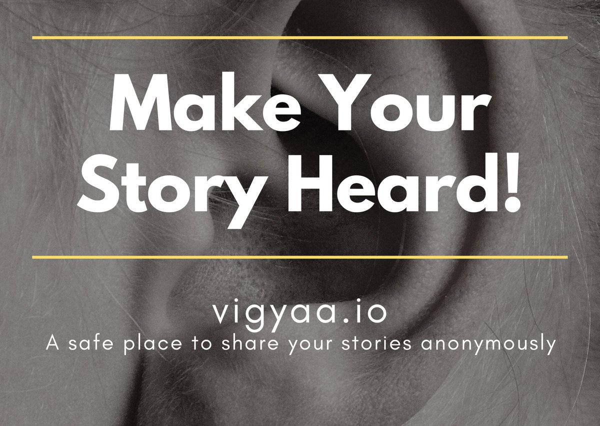 VigyaaAnonymous's tweet image. Confession is good for healing and let go. Confess anonymously without the fear of being judged. No log-in required, no IP tracing. Check out vigyaa.io

#anonymousvigyaa #asafeplace #writeanonymously  #anonymouschat #anonymouswriting #anonymousblog