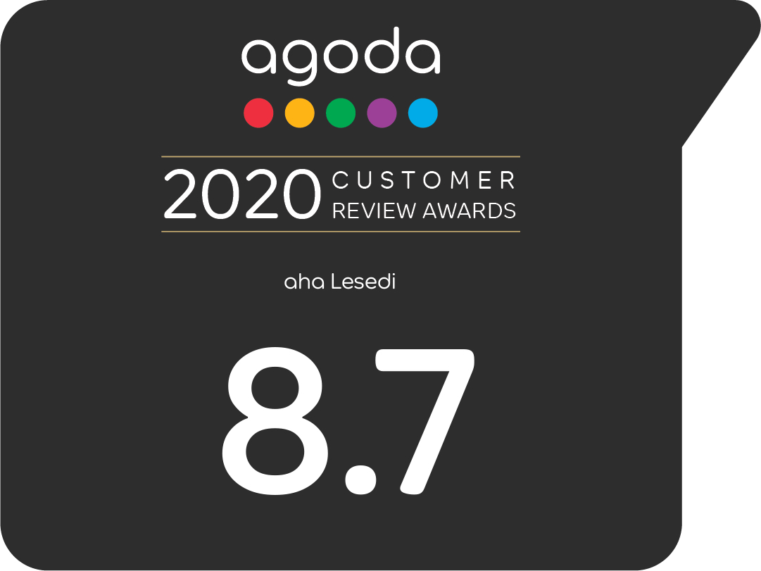 We are honoured to be awarded with the Agoda 2020 Customer Review award. We’d like to thank all of our guests for their continuous support. 

#LesediCulturalVillage #agodaaward