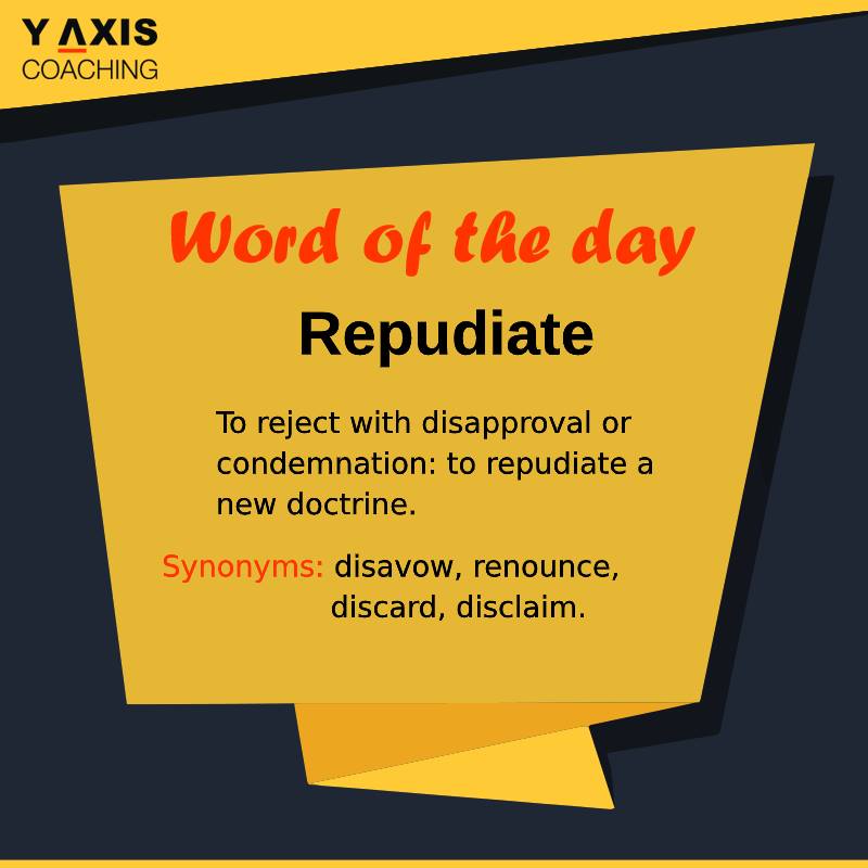 yaxisdubai's tweet image. Hello English lovers! How are you doing today?

Here’s today’s Word of the Day - #Repudiate

#wordoftheday #vocabulary #english #language #vocab #wordsofwisdom #learning #motivation #learnenglish #englishvocabulary #education #languagelearning #englishvocab