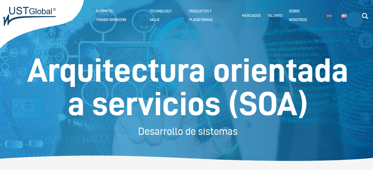 USTspain's tweet photo. ¡Mejora la flexibilidad en los procesos de tu negocio! En #USTGlobal contamos con una metodología que te permitirá impulsar el rendimiento de tu compañía y, al mismo tiempo, reducir costes de TI a través de #SOA. Te contamos cómo https://t.co/Cd7lzI0Yd7 #TechnologyValue https://t.co/la0XemTvfO