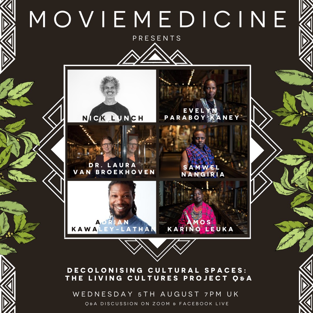 'Decolonising Cultural Spaces: The Living Cultures Project' film is currently available to watch online #MedicineFestival - see bit.ly/3i3Uskw to watch film and book your place for the live Q&amp;A tomorrow at 19.00.