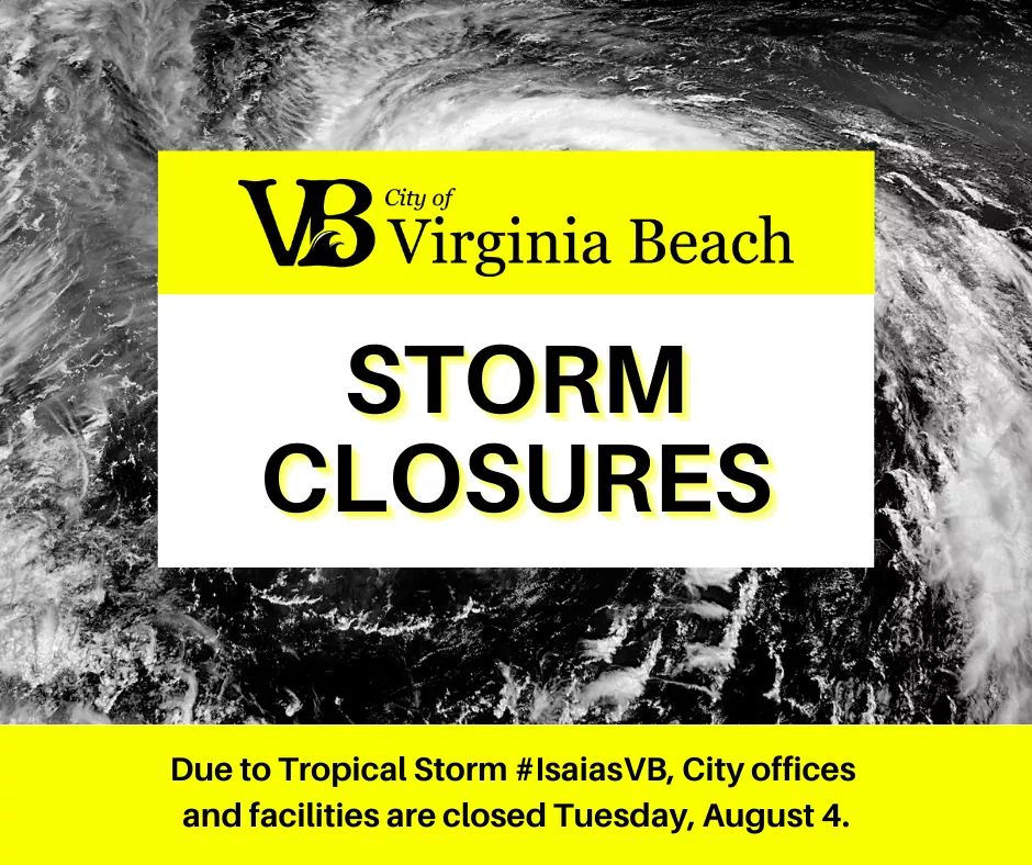 Virginia Beach on Twitter "CLOSURE INFORMATION City Manager Patrick