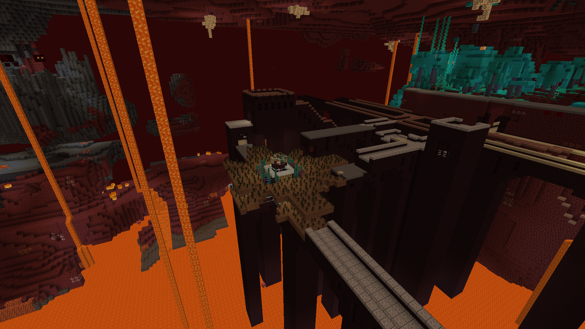 ソルト בטוויטר こないだ作った逆天空 ピグリン式ウィザースケルトントラップの効率検証 運が良くウィザ助の頭が5個取れました ブレイズやゾンビピグリンが湧いているのはネザーゲート内に沸いているからです マイクラ