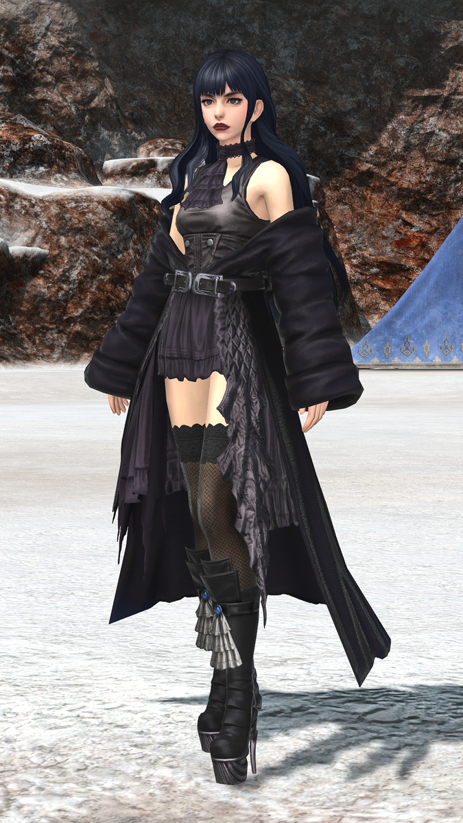 VogueVG's tweet photo. Gaia / Gothic Lolita Minidress, Coat &amp; Platform Heeled Boots  / Final Fantasy XIV: Shadowbringers (2019) https://t.co/Wt3FtsMZKV
