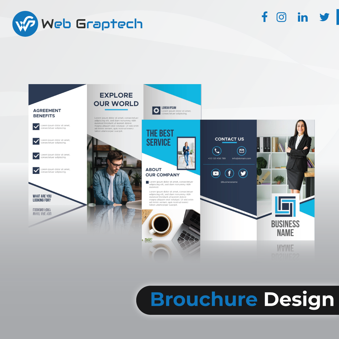 webgraptech's tweet photo. #webgraptech for creative but simply attractive brochure
@webgraptech can help you to make your brochure for your Brand with affordable cost
#brochure_design #flyer_design #Logo_design #mockupDesign #uxdesign #webdesign #graphicdesign #userinterface #animation #digitaldesign https://t.co/to1u4fmBpL