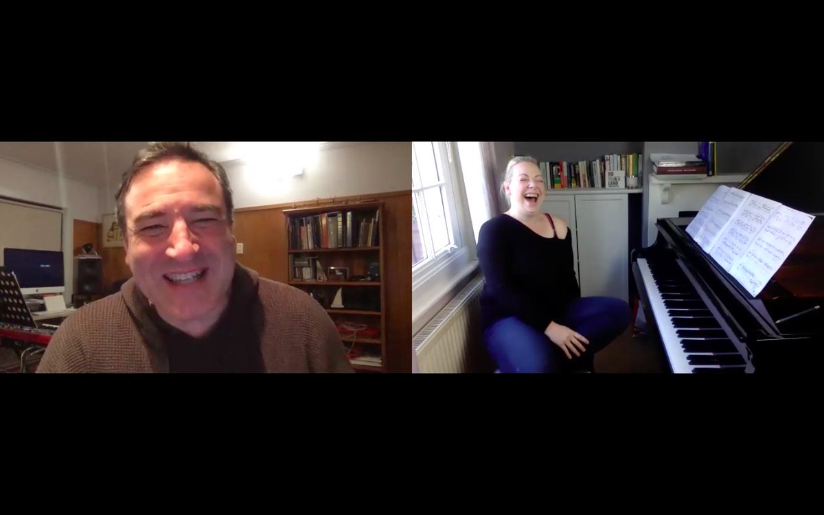 DawnHardwick's tweet photo. Brilliant morning spent with John Psathas working on Jettatura, chatting and obviously laughing our backsides off! #Psathas #Jettatura https://t.co/DC9fR8rnXE