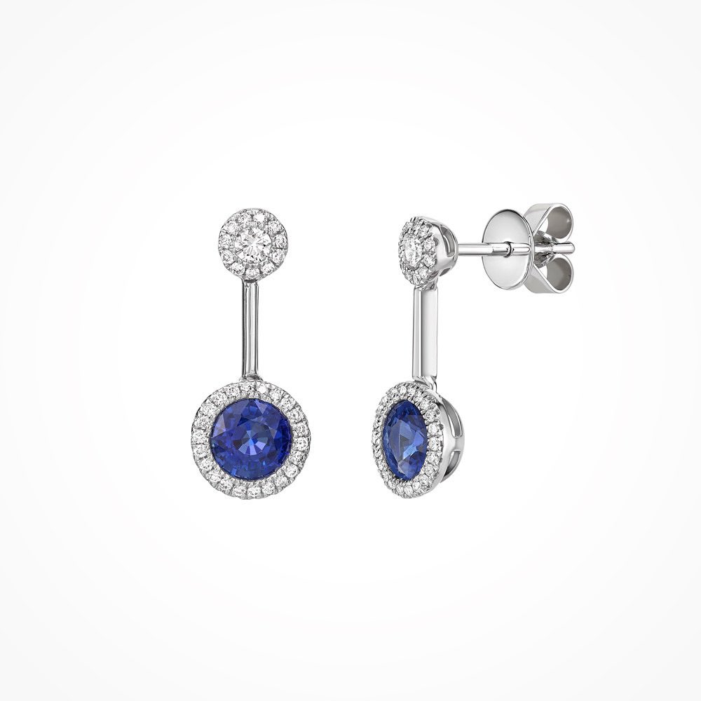 Gorgeous #sapphire and #diamond drop #earrings. #guildford #shoplocal #guildfordjeweller #independentjeweller #isupportguildford #surrey #jewellery #jeweller #loveguildford #gems #diamonds #sapphirejewellery #diamondjewellery #sapphire #whitegold #bluesapphire #sapphireearrings